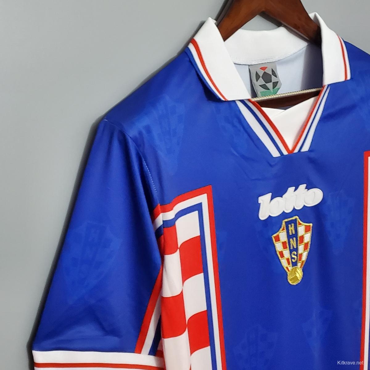 Retro 1998 Croatia home Soccer Jersey