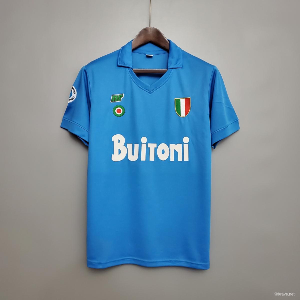 Retro Napoli 87/88 home Soccer Jersey