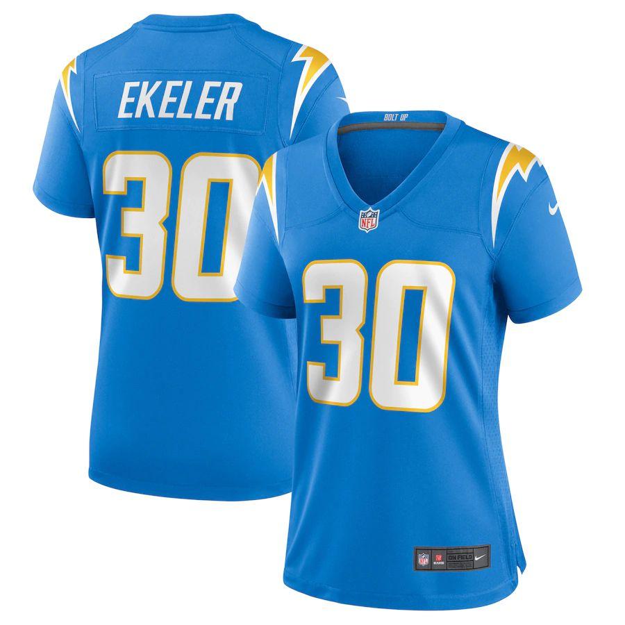 Women's Austin Ekeler Powder Blue Player Limited Team Jersey