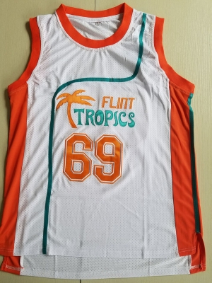 Downtown Funky Stuff Malone Flint Tropics Semi Pro Team Basketball Jersey New