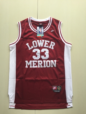 Kobe Bryant 33 Lower Merion High School Red Basketball Jersey