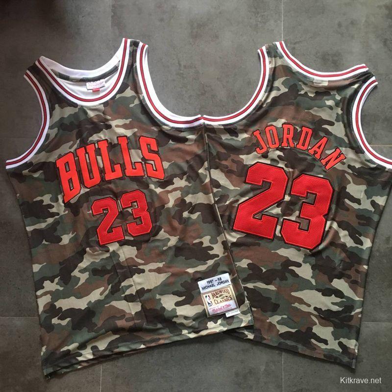 Men's Michael Jordan Camouflage Retro Classic Team Jersey