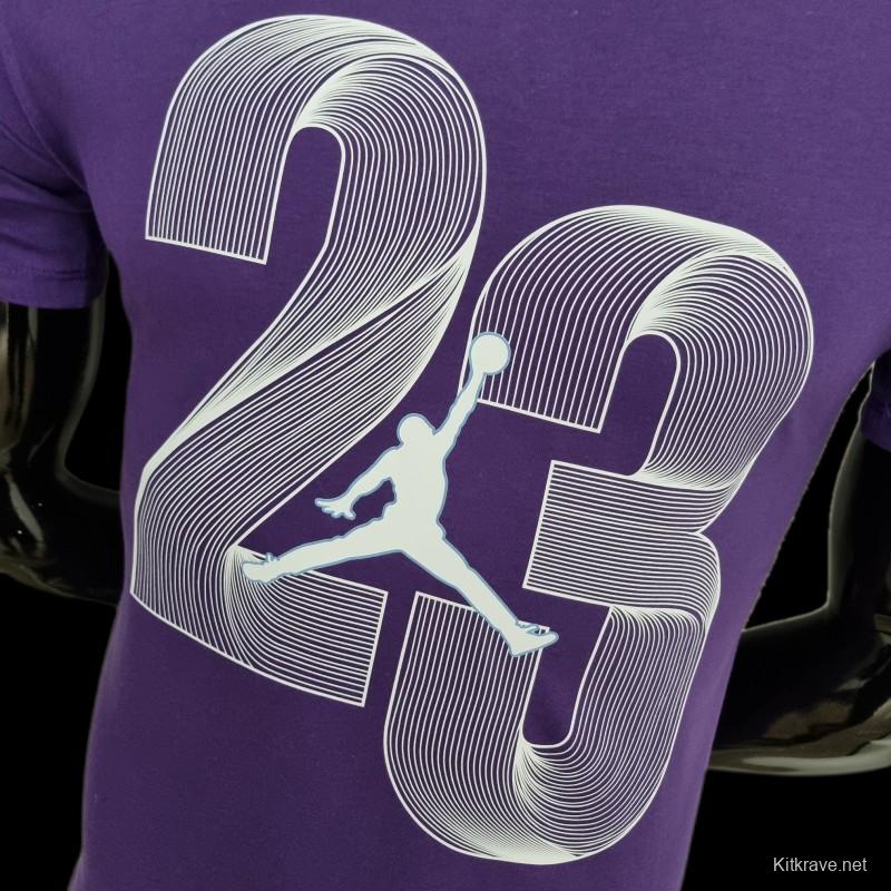 2022 NBA Jordan 23 Purple T-shirts #0050