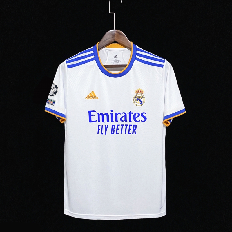 21/22 Real Madrid Home Champions League Soccer Jersey