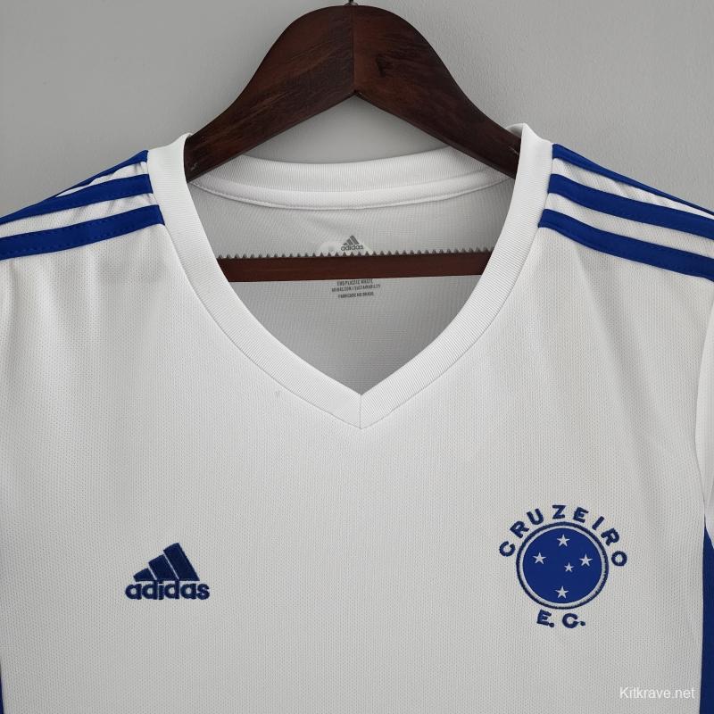 22/23 Women Cruzeiro Away Soccer Jersey