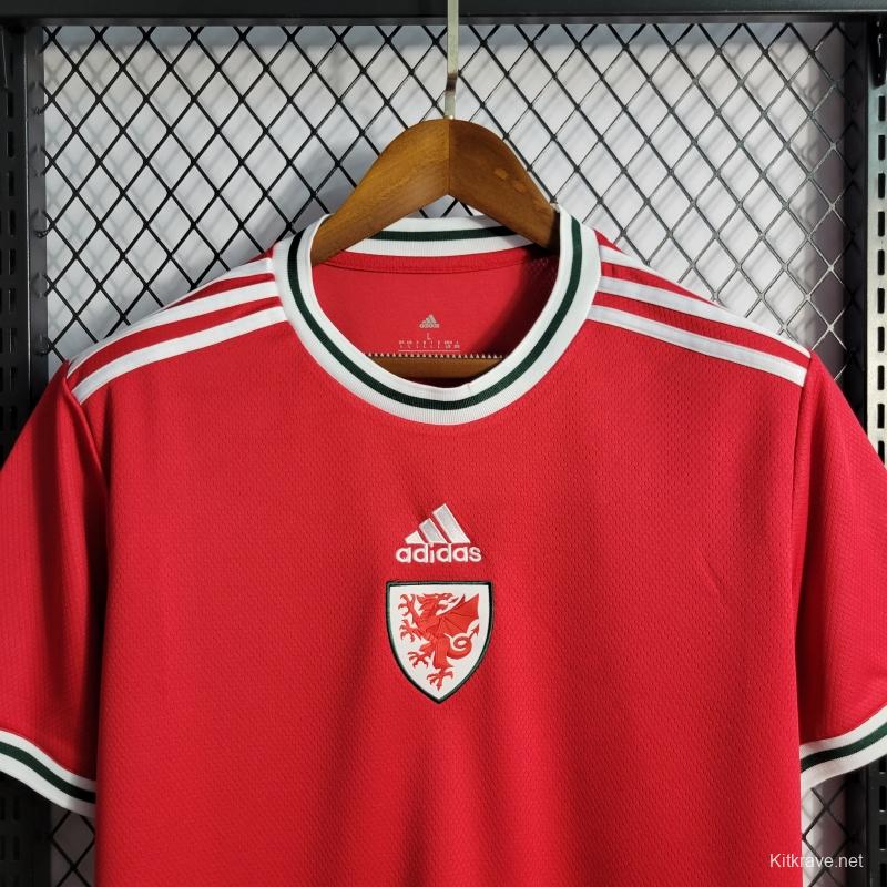 2022 Wales Home Soccer Jersey