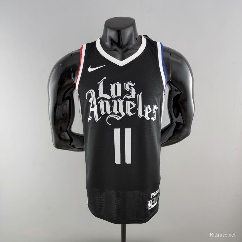 WALL#11 Los Angeles Clippers Black NBA Jersey