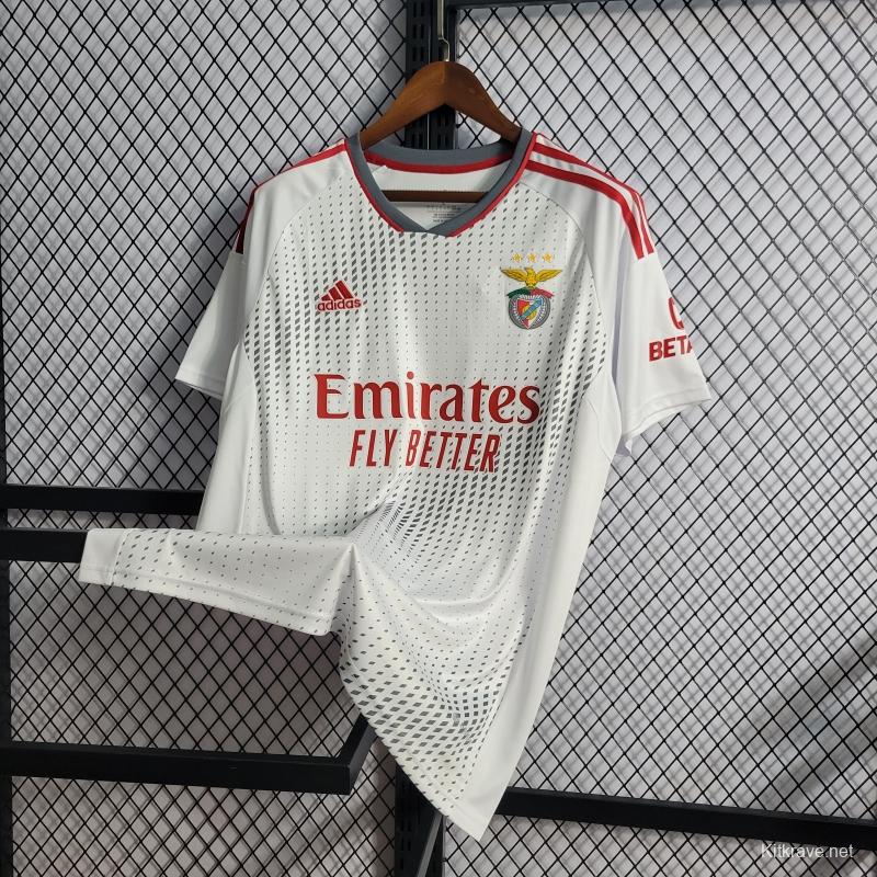 22/23 Benfica Third White Soccer Jersey