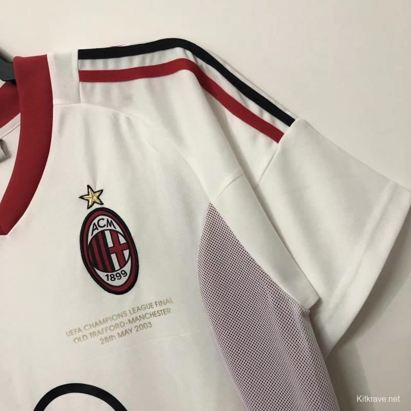 Retro 02/03 AC Milan Away Soccer Jersey