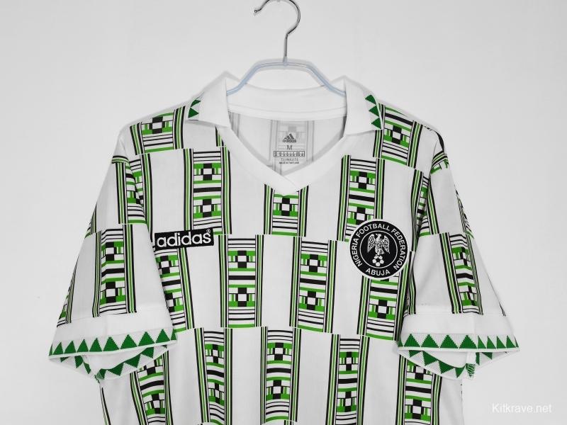 Retro 1994 Nigeria Away Soccer Jersey
