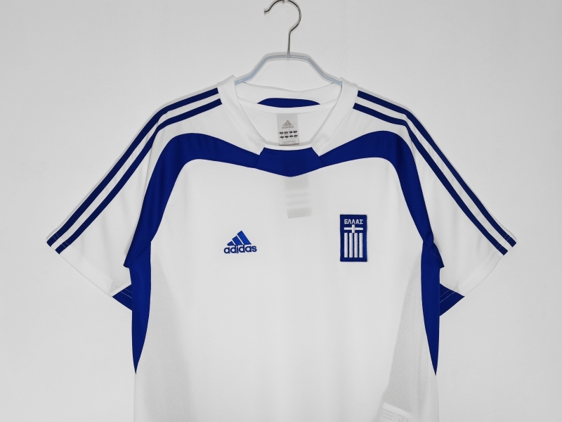 Retro 2004 Greece Away Soccer Jersey