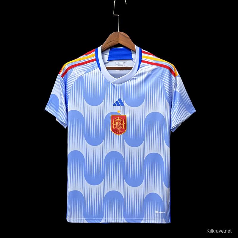 2022 Spain Away Soccer Jersey