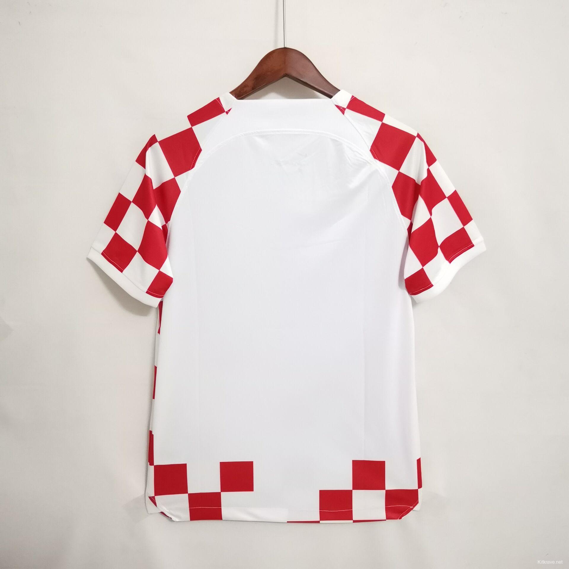 2022 Croatia Home Soccer Jersey