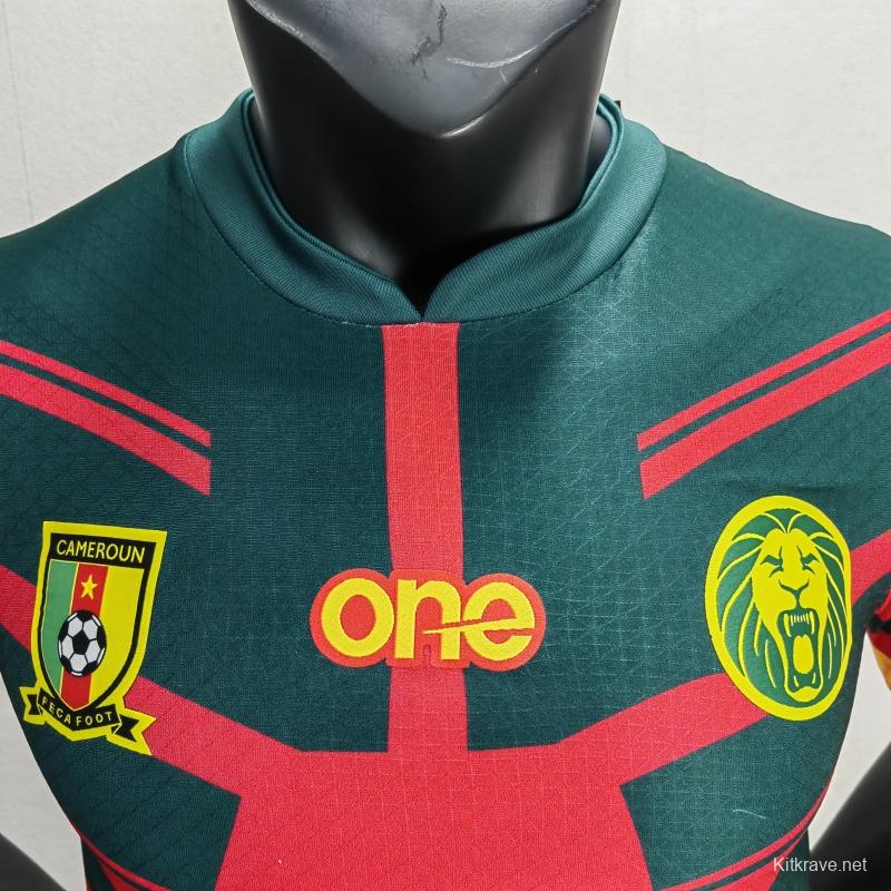 Player Version 2022 Cameroon Away Red Jersey