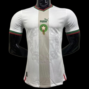 Player Version 2022 Morocco Away White Jersey