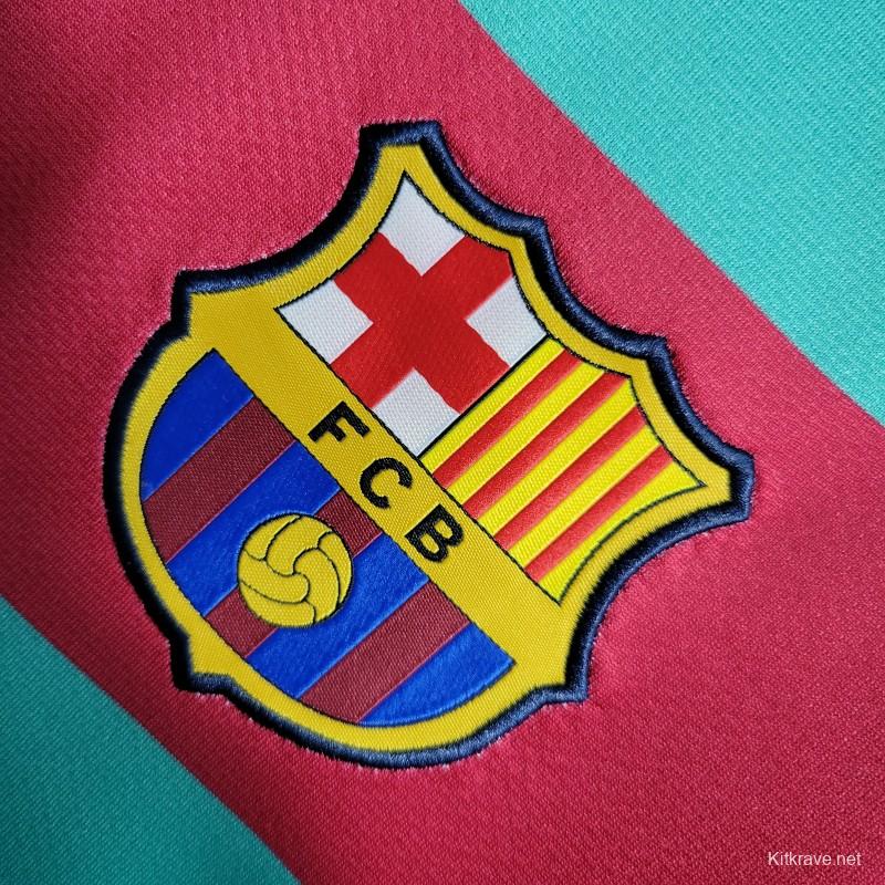 Retro 10/11 Barcelona Away Green Jersey