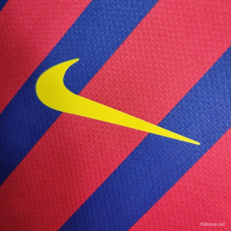 Retro Long Sleeve 11-12 Barcelona Home Soccer Jersey