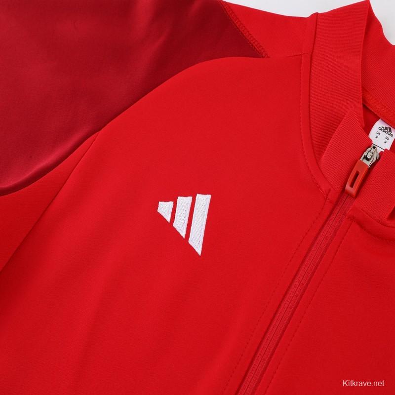 2023 Adidas Red Full Zipper Jacket +Pants