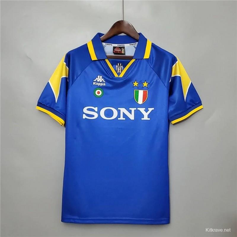 Retro 95/96 Juventus Away Blue Jersey