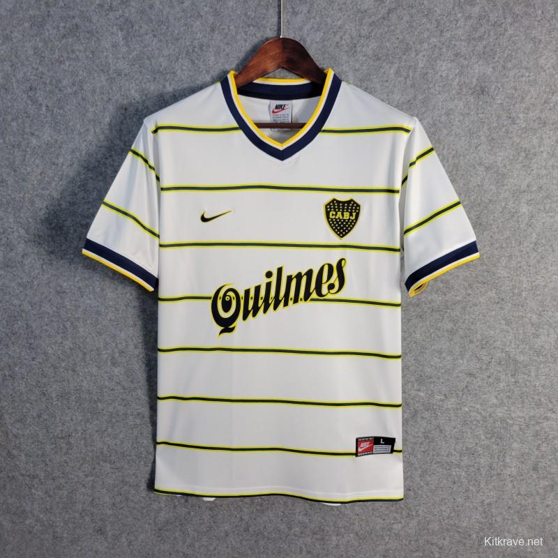 Retro 98/99 Boca Juniors Away White Jersey