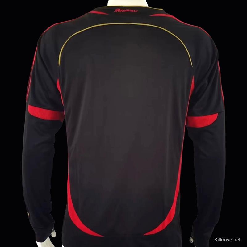 Retro 06/07 AC Milan Third Black Long Sleeve Jersey