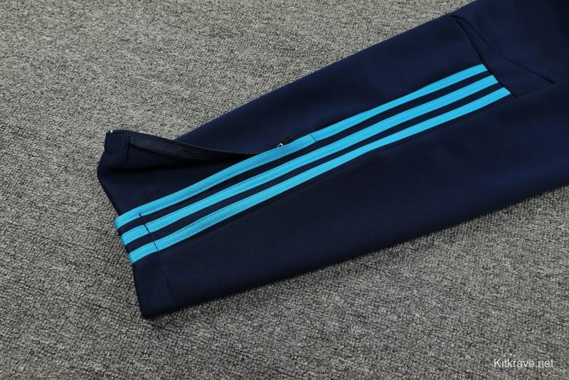 2023 Argentina Blue Full Zipper Jacket +Pants