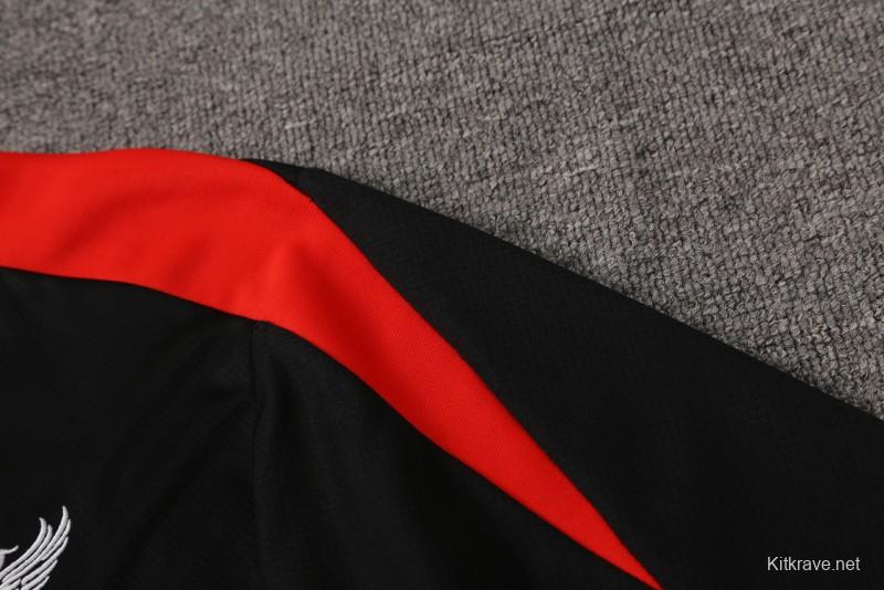 24/25 Liverpool Black Short Sleeve Jeresy+Shorts