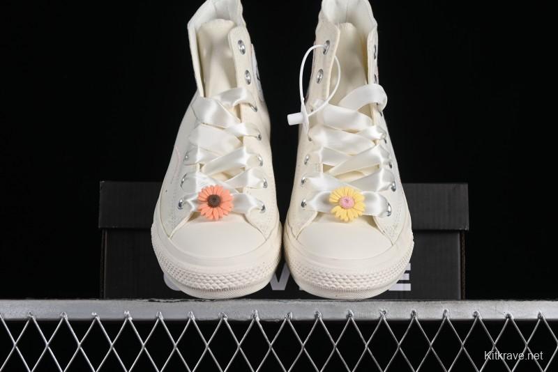 Converse All Star Retro Daisy Floral High Top Casual Sneakers - A05195C
