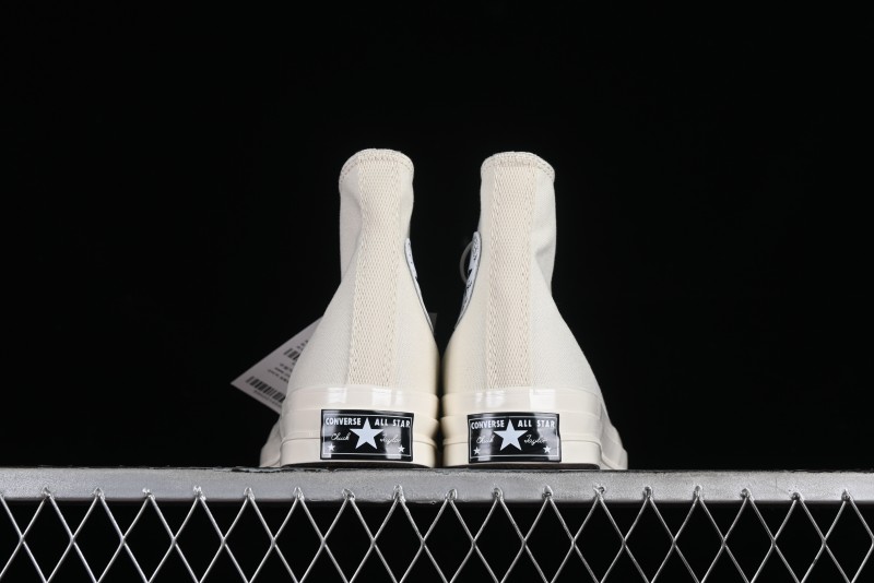 Converse Chuck 1970s Original Cream White High-Top Casual Canvas Shoes - 162210C