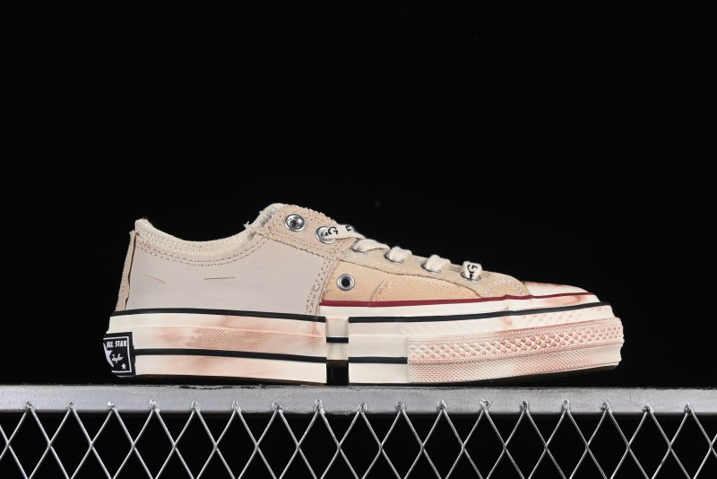 Feng Chen Wang Converse Chuck 70 Low 2-in-1 Deconstructed Canvas Sneakers - A07718C