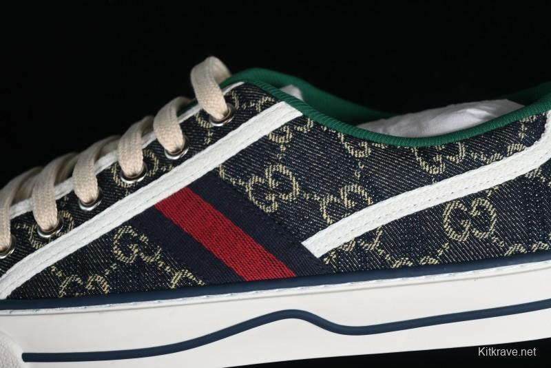 Gucci Tennis 1977 Print Sneaker Retro Casual Canvas Shoes - 02JPO9064