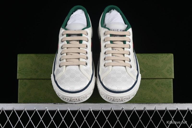 Gucci Tennis 1977 Print Sneaker Retro Casual Sports Canvas Shoes - 02JPO9064