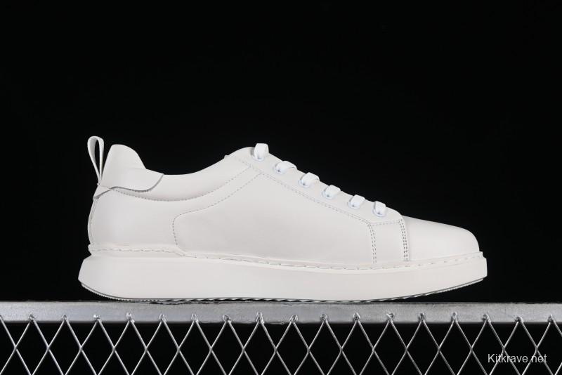 Ecco Soft 60th Anniversary Street Fun Collection Versatile White Sneakers - 63335301002