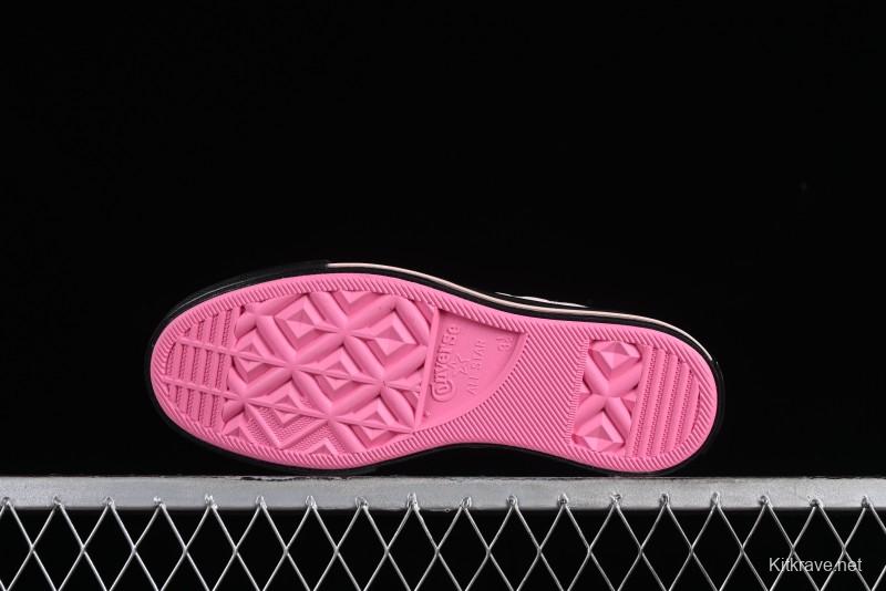 Converse Chuck 70s High Top Casual Sneakers in Black and Pink - A09541C