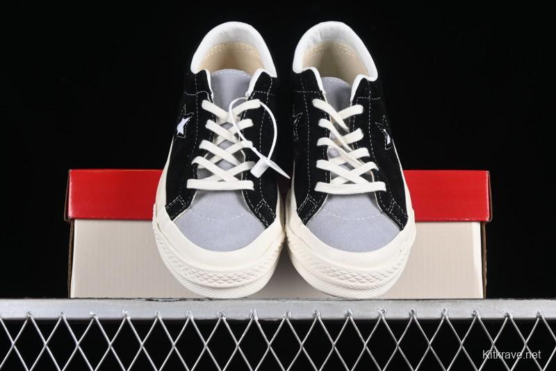 Converse One Star J Vtg Suede Low-Top Casual Sneakers in Black/Grey - M.C3