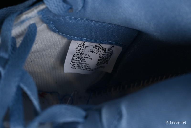 Nike Air Jordan 1 High OG "First in Flight" Basketball Shoes with UNC Blue and Yellow Accents - FD2596-400