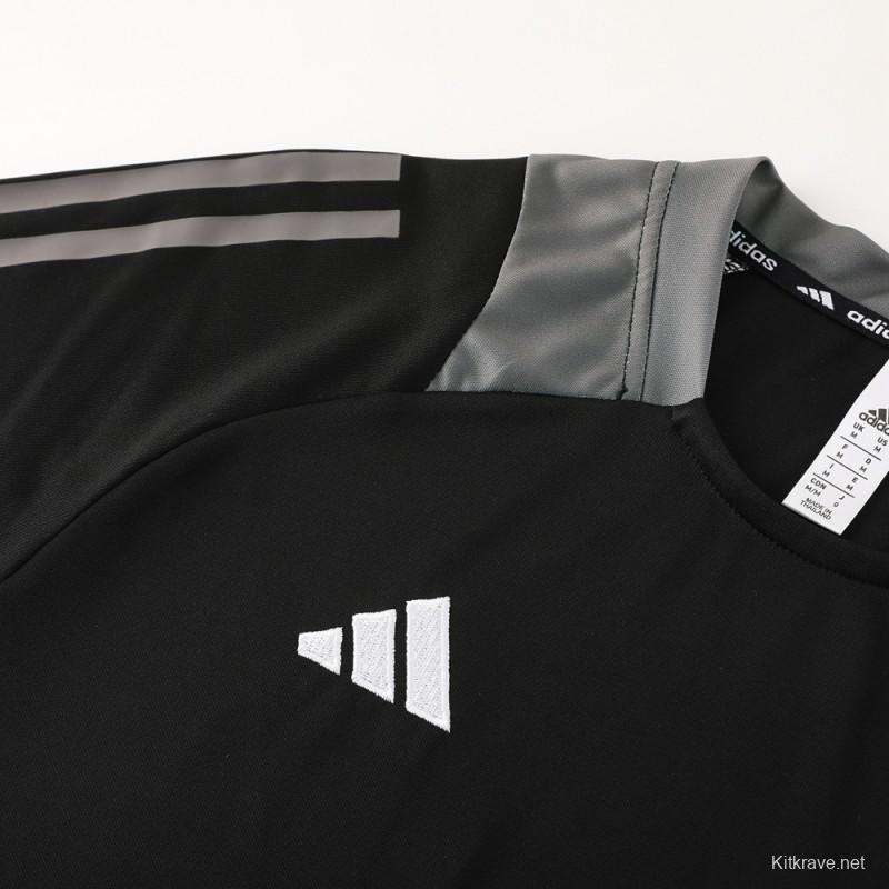 24/25 Adidas Black Short Sleeve Jersey+Shorts