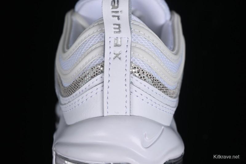 Nike Air Max 97 Retro Running Shoes with Full-Sole Air Cushion - FQ8889-100