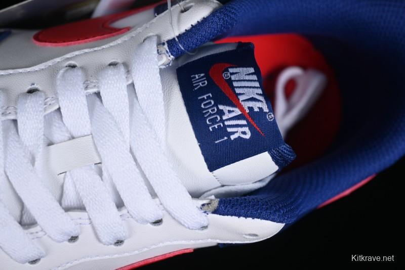 Nike Air Force 1 '07 Low White Blue Red Casual Shoes - CZ9164-100