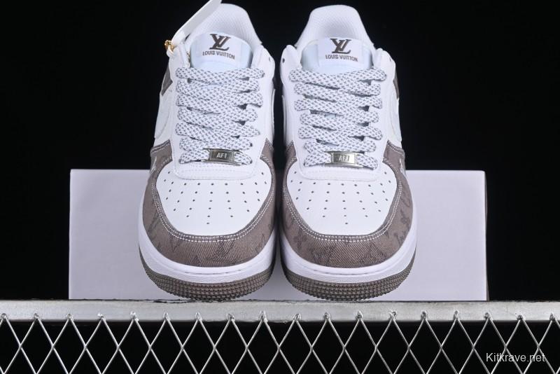 Nike Air Force 1 '07 Low Custom Casual Sneakers with Full-Length Air Cushion - CW2288-111