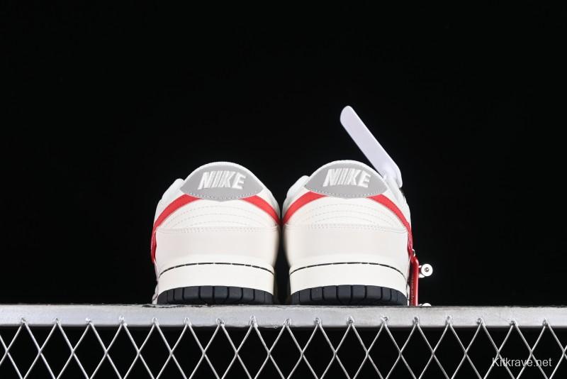 Supreme x Nike SB Dunk Low Casual Skate Shoes with Zoom Air Cushion - DQ1098-333