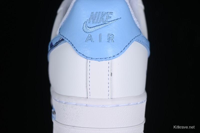 Nike Air Force 1 '07 Low Custom Chinese Style - Spring Cherry Blossom Casual Sneakers - DD8959-100