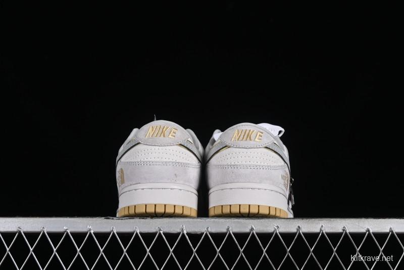 Nike Dunk Low The North Face CDG Collaboration - Gold SB Low Top Skate Shoes - DQ1098-337