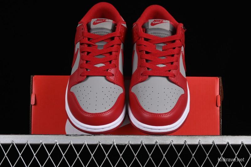 Nike SB Dunk Low Grey Red Colorway Low-Top Casual Skateboarding Shoes - CW1590-0002