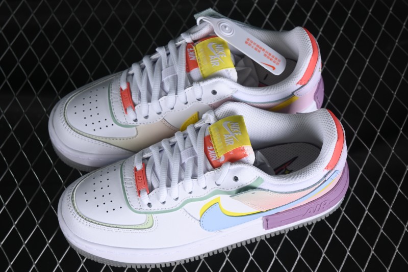 Nike Air Force 1 Shadow Lightweight Elevated Low-Top Versatile Sneakers - CW2630-141