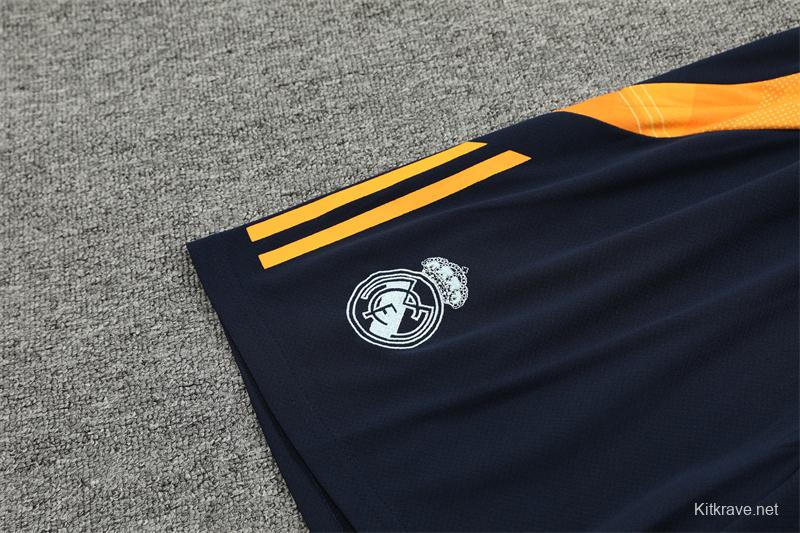 24/25 Real Madrid Navy White Short Sleeve Jersey+Shorts