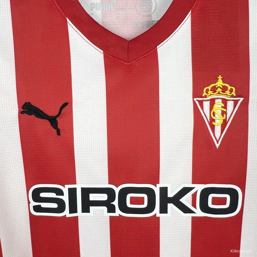 24/25 Kids Sporting De Gijon Home 16-28 Jersey