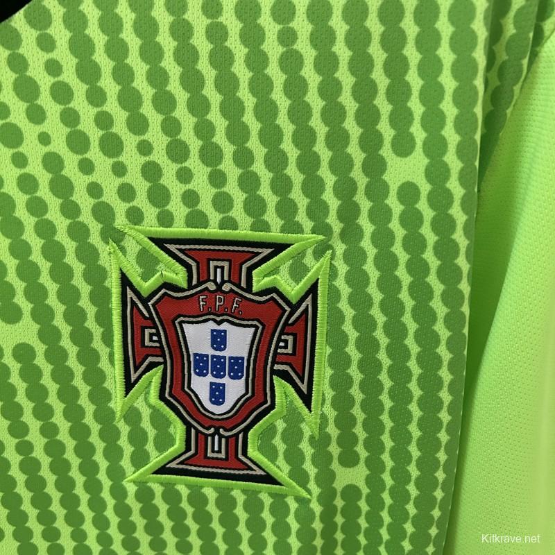 2025 Goalkeeper Portugal Green Jersey