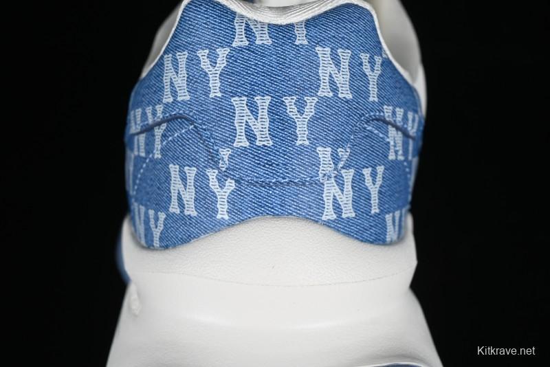 New York Yankees MLB Chunky Runner Denim Monogram Lightweight Casual Sneakers - 3ARNCRD4N50BLS