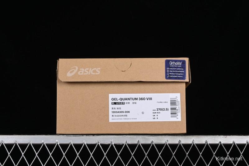 Asics Gel-Quantum 360 VIII Retro Breathable Casual Shoes with Cushioning for Men - 1203A305-006